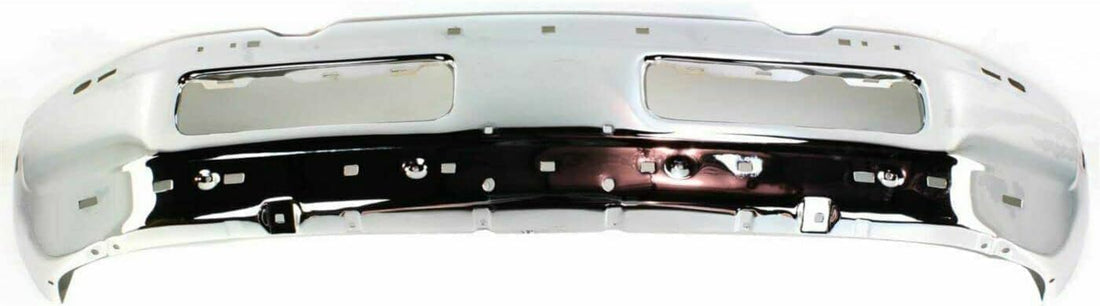 Front Bumper Chrome Steel Direct Replacement Compatible With 1994-2001 Dodge Ram 1500/1994-2002 Ram 2500 3500 CH1002256 CH1002172 55076599AG 55274749