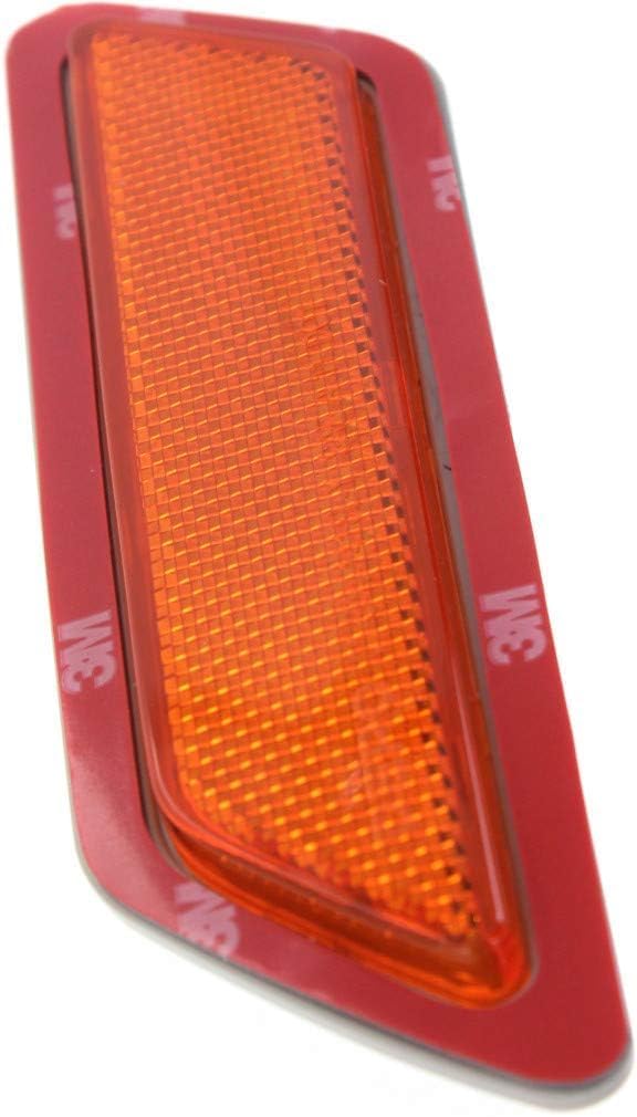 Front Bumper Reflector Left Driver Side Direct Replacement Compatible With 2012-2015 BMW 3-Series BM2554102 63147274521