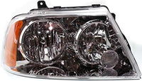 Set Of 2 Front Head Light Assembly Halogen Plastic Left Driver & Right Passenger Side Direct Replacement Compatible With 2003-2006 Lincoln Navigator FO2503209 FO2502209