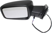 Front Power Mirror Manual Folding Heated Textured Left Driver Side Direct Replacement Compatible With 2013-2018 Ram 1500/2500 CH1320354 68462819AA 68147863AS 68147863