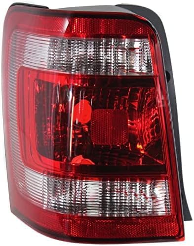 Tail Light Lens And Housing Left Driver Side Direct Replacement Compatible With 2008-2012 Ford Escape FO2800210 8L8Z13405A