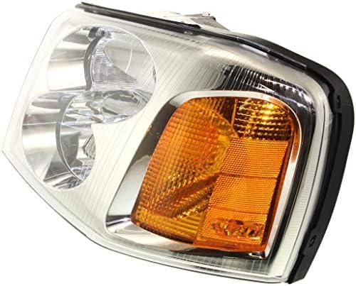 Set Of 2 Front Headlight Assembly Halogen Right Passenger & Left Driver Side Direct Replacement Compatible With 2002-2009 GMC Envoy GM2502220 GM2503220 15866071 15866070