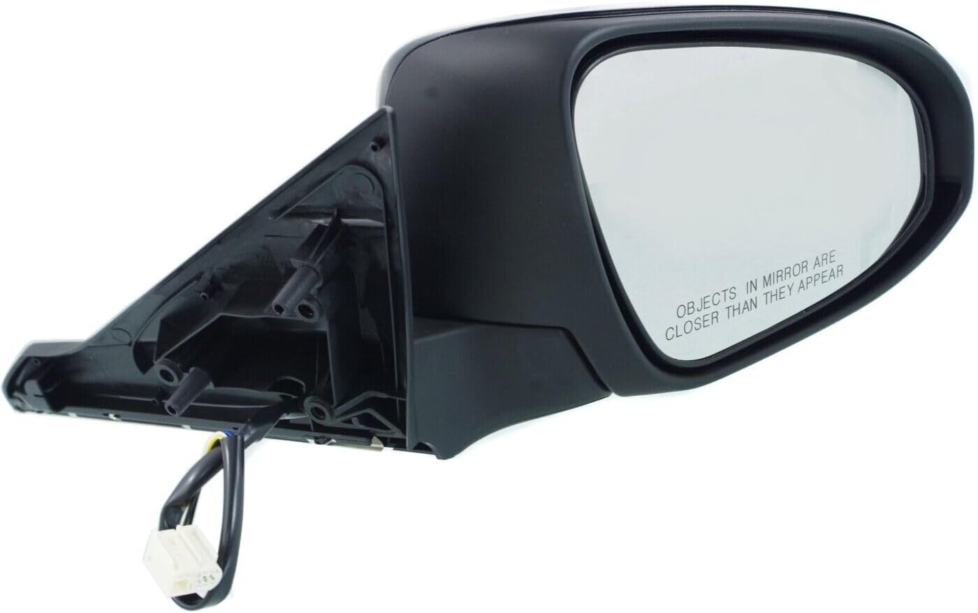 Front Power Mirror Manual Folding Primed Right Passenger Side Direct Replacement Compatible With 2015 Toyota Camry TO1321320 8790106040