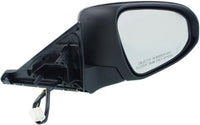 Front Power Mirror Manual Folding Primed Right Passenger Side Direct Replacement Compatible With 2015 Toyota Camry TO1321320 8790106040