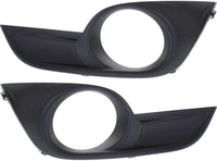 Set Of 2 Front Fog Light Molding Textured Left Driver & Right Passenger Side Direct Replacement Compatible With 2013-2015 Nissan Altima NI1038115 NI1039115 622563TA0B 622573TA0B