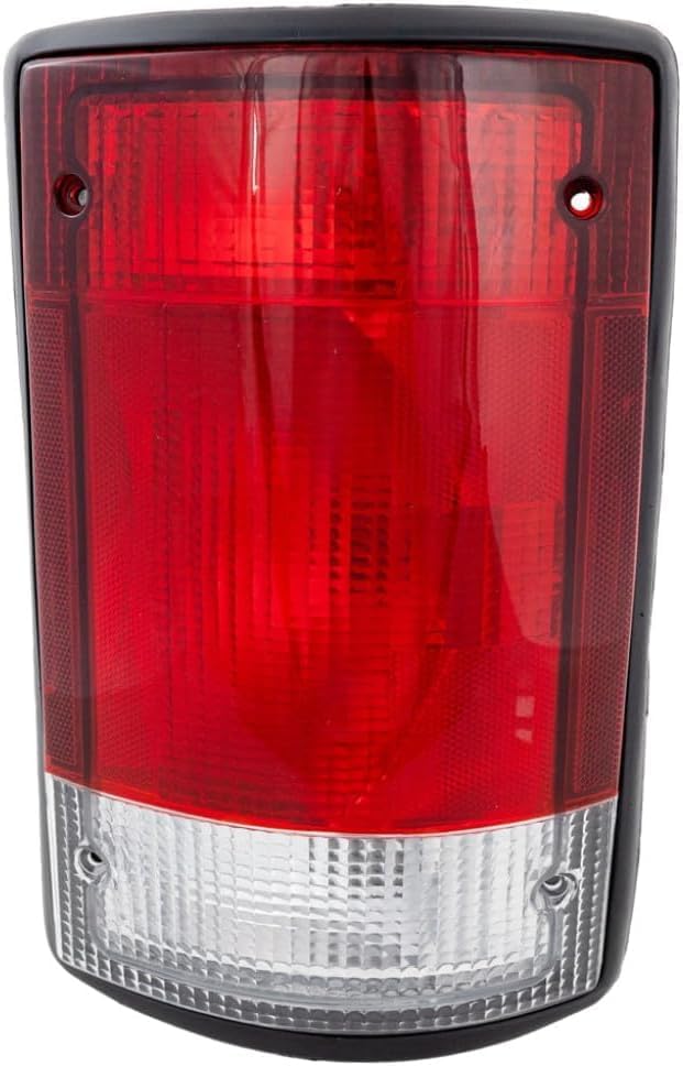Tail Light Lens And Housing Right Passenger Side Direct Replacement Compatible With 1995-2014 Ford E-Series / 2000-2005 Excursion FO2801114 F5UZ13404A