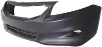 Front Bumper Cover Primed With Fog Light Holes Direct Replacement Compatible With 2011-2012 Honda Accord HO1000277 04711TE0A80ZZ