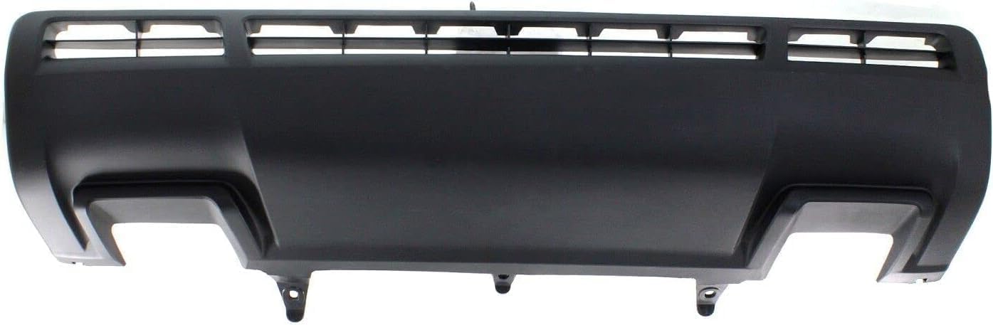 Front Bumper Steel Chrome With Park Assist Sensor Holes + Lower Valance Panel Textured + Outer Retainers Left & Right Side Direct Replacement Compatible With 2010-2013 Toyota Tundra