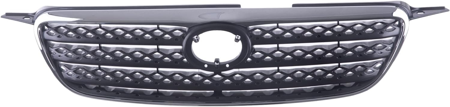 Front Grille Chrome Shell/Painted Dark Gray Insert Direct Replacement Compatible With 2005-2008 Toyota Corolla TO1200278 5310002090