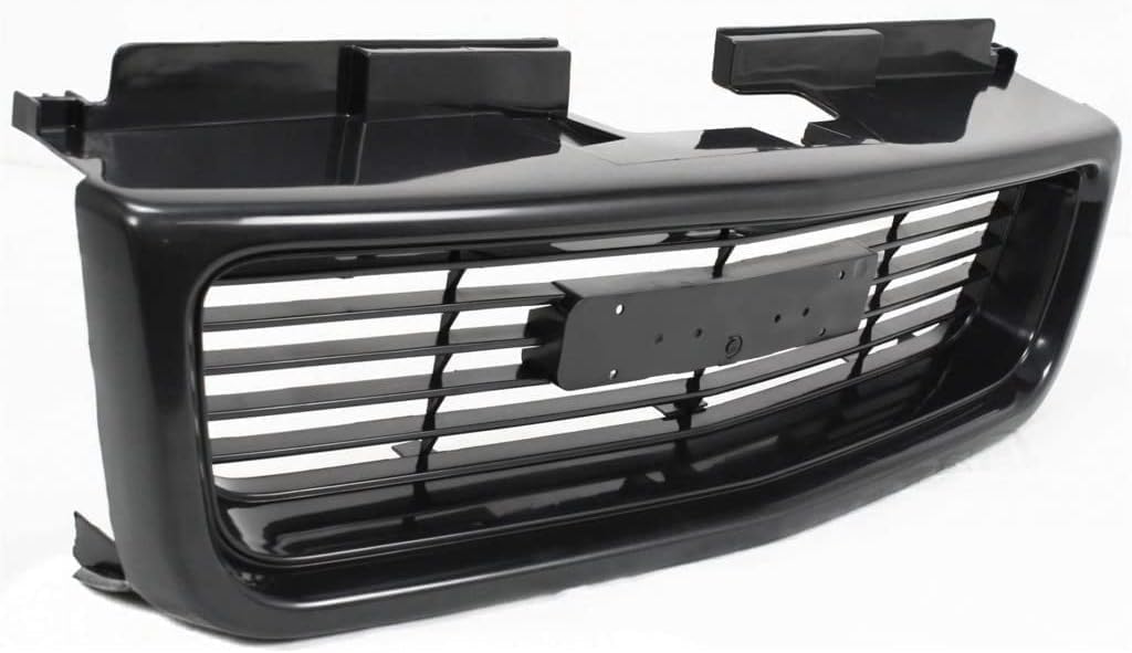 Front Grille Textured Shell And Insert Direct Replacement Compatible With 1998-2005 GMC Jimmy / 1998-2004 Sonoma GM1200436 12472678