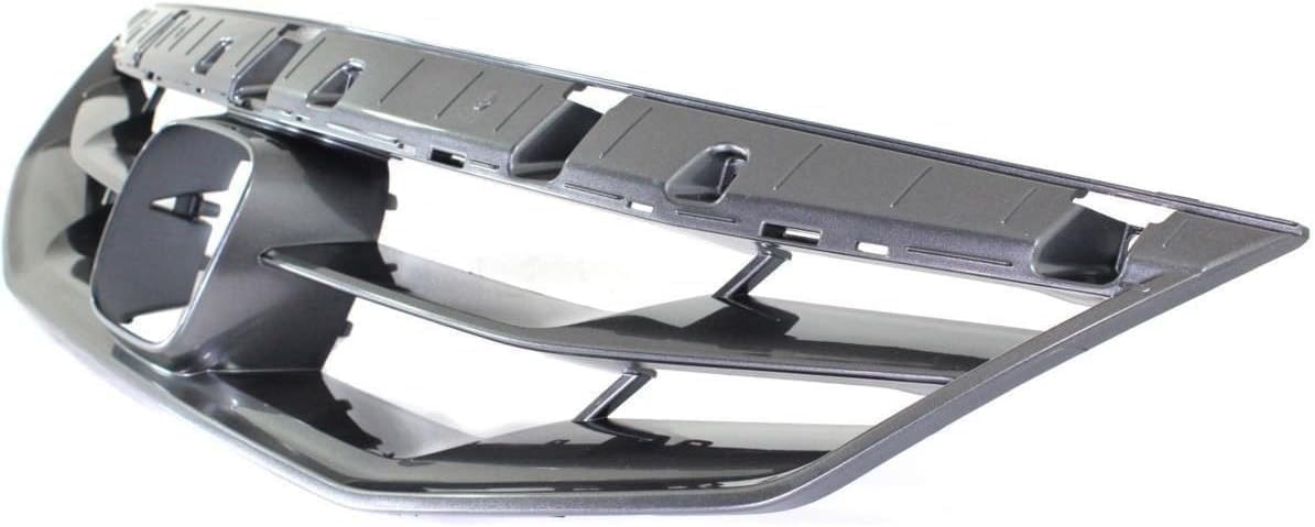 Front Grille Painted Gray Shell And Insert Direct Replacement Compatible With 2011-2012 Honda Accord HO1200202 71121TE0A11ZA