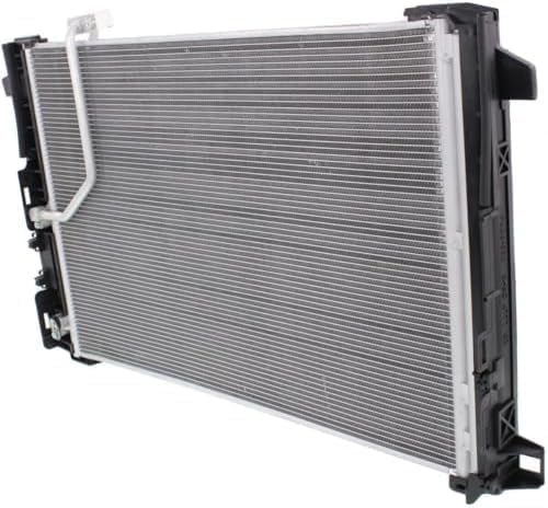 Front A/C Condenser Aluminum Core Direct Replacement Compatible With 2008-2015 Mercedes Benz C-Class / 2010-2017 E-Class MB3030151 2045000654