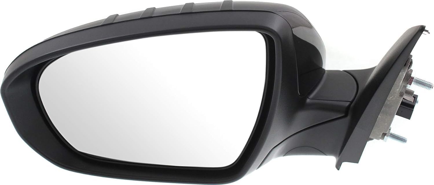 Front Power Mirror Manual Folding Heated Primed Left Driver Side Direct Replacement Compatible With 2014-2015 Kia Optima KI1320175 876104C501