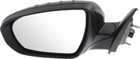 Front Power Mirror Manual Folding Heated Primed Left Driver Side Direct Replacement Compatible With 2014-2015 Kia Optima KI1320175 876104C501