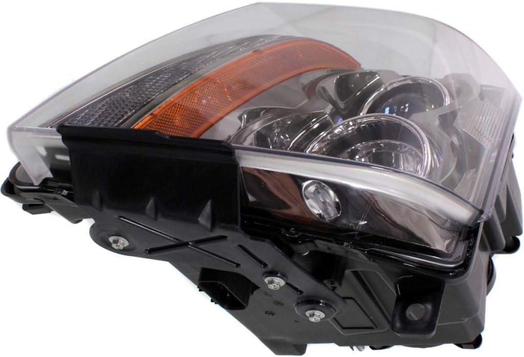 Set Of 2 Front Head Light Assembly Halogen Left Driver & Right Passenger Side Direct Replacement Compatible With 2008-2015 Cadillac CTS GM2502309 GM2503309 22783445 22783446