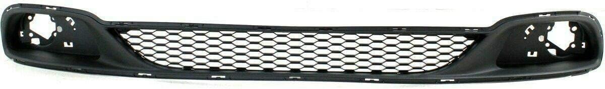 Front Bumper Cover Primed With Fog Light Holes + Lower Grille Textured Gray Direct Replacement Compatible With 2011-2020 Dodge Grand Caravan CH1000A02 CH1036115 68088966AA 68100690AA