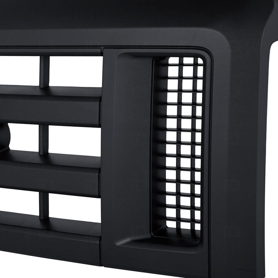 Front Grille Painted Black Shell And Insert Direct Replacement Compatible With 2008-2021 Ford Econoline Van FO1200509 8C2Z8200B