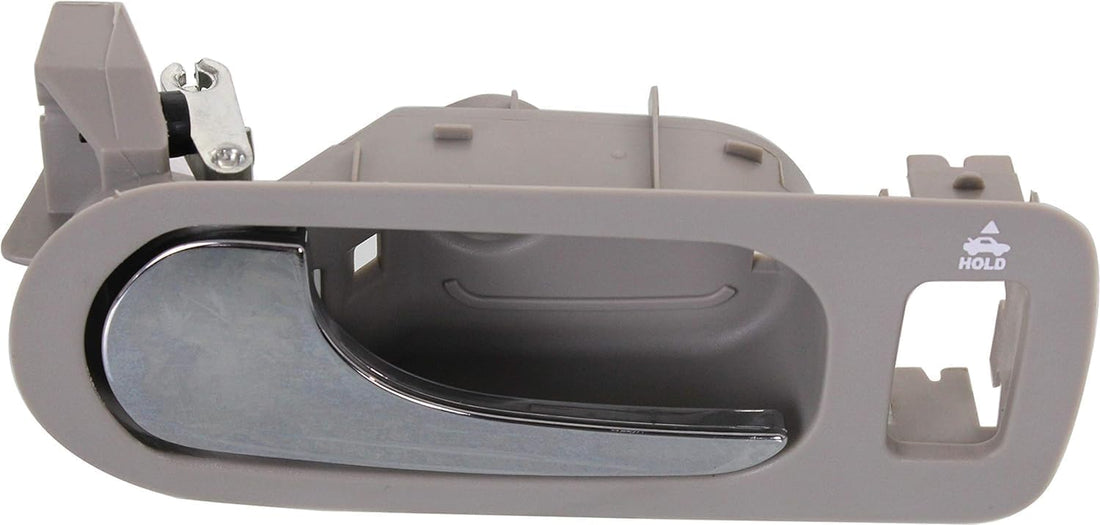 Front Interior Door Handel Light Gray Bezel with Chrome Lever Direct Replacement Compatible with 2005-2009 Buick Lacrosse/Allure GM1352161 15779701