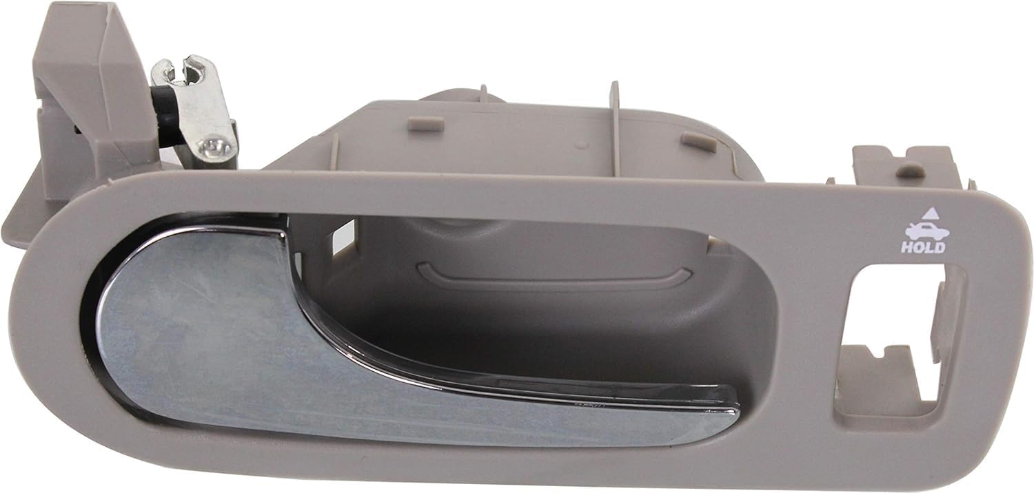 Front Interior Door Handel Light Gray Bezel with Chrome Lever Direct Replacement Compatible with 2005-2009 Buick Lacrosse/Allure GM1352161 15779701