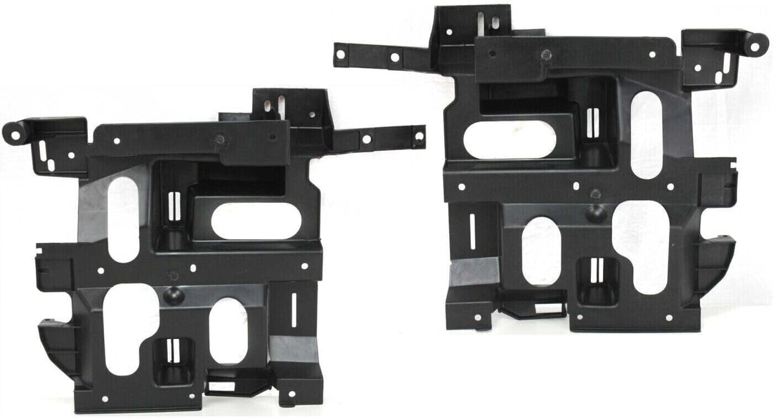 Front Set of 2 Head Lamp Support Bracket Left & Right Side Direct Replacement Compatible with 2002-2006 Chevrolet Avalanche 1500 / 2003-2006 Silverado 2500HD 3500 GM1221131