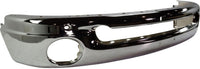 Front Bumper Face Bar Chrome Steel + Lower Valance Air Dam + Fog Lamps + Moldings Left & Right Side Direct Replacement Compatible With 2002-2008 Dodge Ram 1500/2003-2009 2500 3500