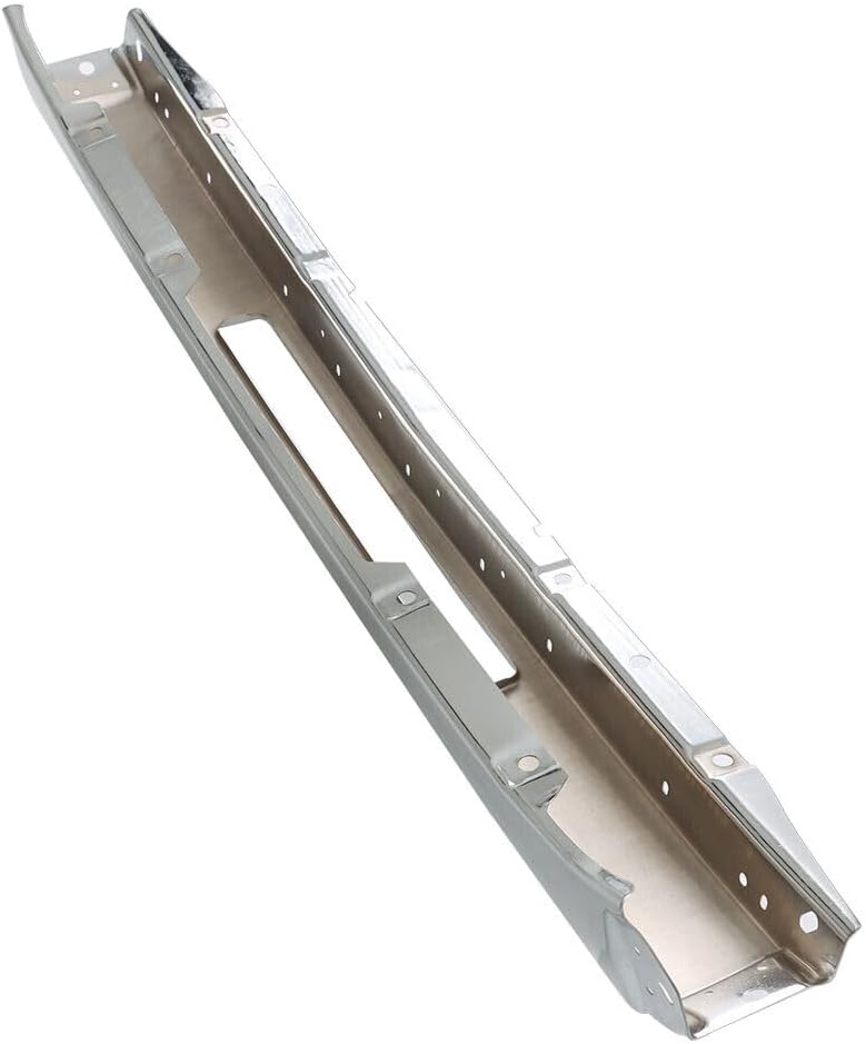 Front Bumper Impact Bar Chrome Steel Direct Replacement Compatible With 2009-2013 Chevrolet Silverado 1500/2007-2010 2500 3500 GM1002831 15941850