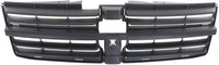 Front Grille Textured Dark Gray Shell And Insert Plastic Direct Replacement Compatible With 2008-2010 Dodge Grand Caravan CH1200310 5113126AA