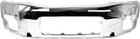 Front Bumper Face Bar Chrome Steel + End Caps Primed + Brackets Set Direct Replacement Compatible With 2004-2007 Nissan Titan NI1002136 NI1004147 NI1005147 NI1032104 NI1066130
