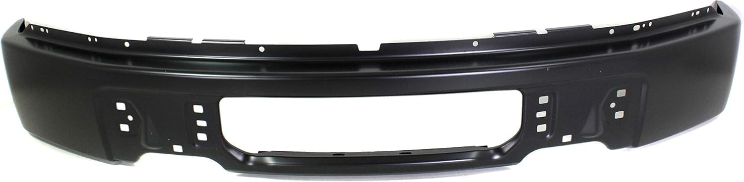Front Bumper Face Bar Primed Steel Without Fog Light Holes Direct Replacement Compatible With 2009-2014 Ford F-150 FO1002414 9L3Z17757CPTM