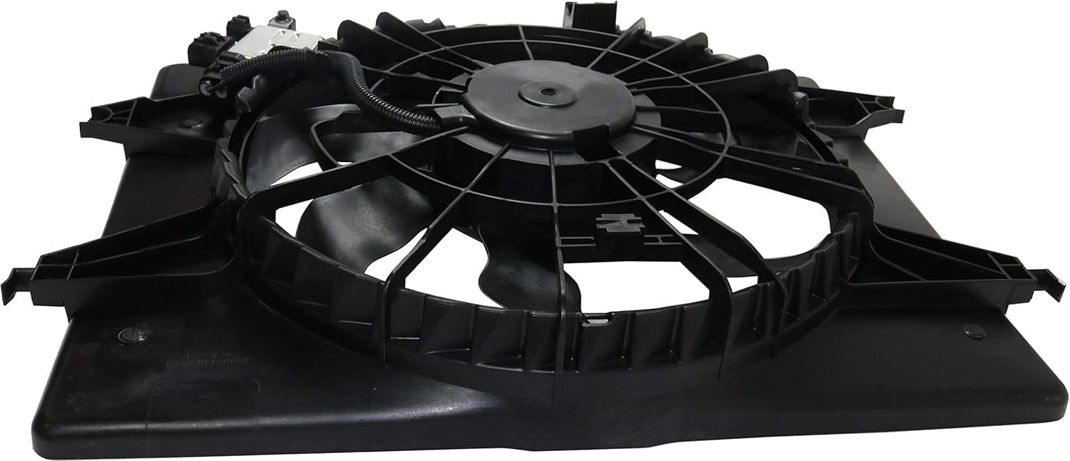 AUTOS PARTS PLUS Radiator Cooling Fan Assembly Direct Replacement Compatible With 2011-2015 Hyundai Sonata / 2014-2016 Kia Optima Hybrid 2.4L HY3115149 253804R500
