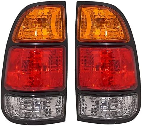 Set Of 2 Tail Light Assembly Right Passenger & Left Driver Side Direct Replacement Compatible With 2000-2006 Toyota Tundra TO2801129 TO2800129 815500C010 815600C010