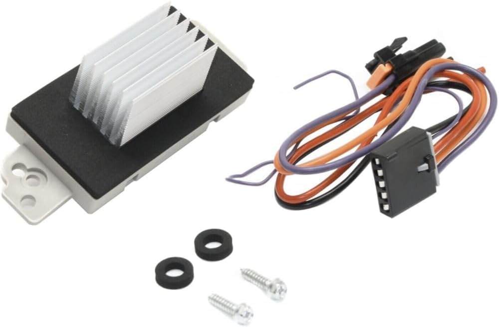 Front Or Rear Blower Motor Resistors with Automatic Temperature Control Direct Replacement Compatible with 1999-2007 Chevrolet Silverado / 2000-2013 Chevrolet Impala REPC191807