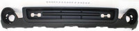 Front Bumper Chrome Steel + Upper Cover Primed + Lower Valance Textured Direct Replacement Compatible With 2007-2013 GMC Sierra 1500 GM1015100 GM1002834 GM1014102