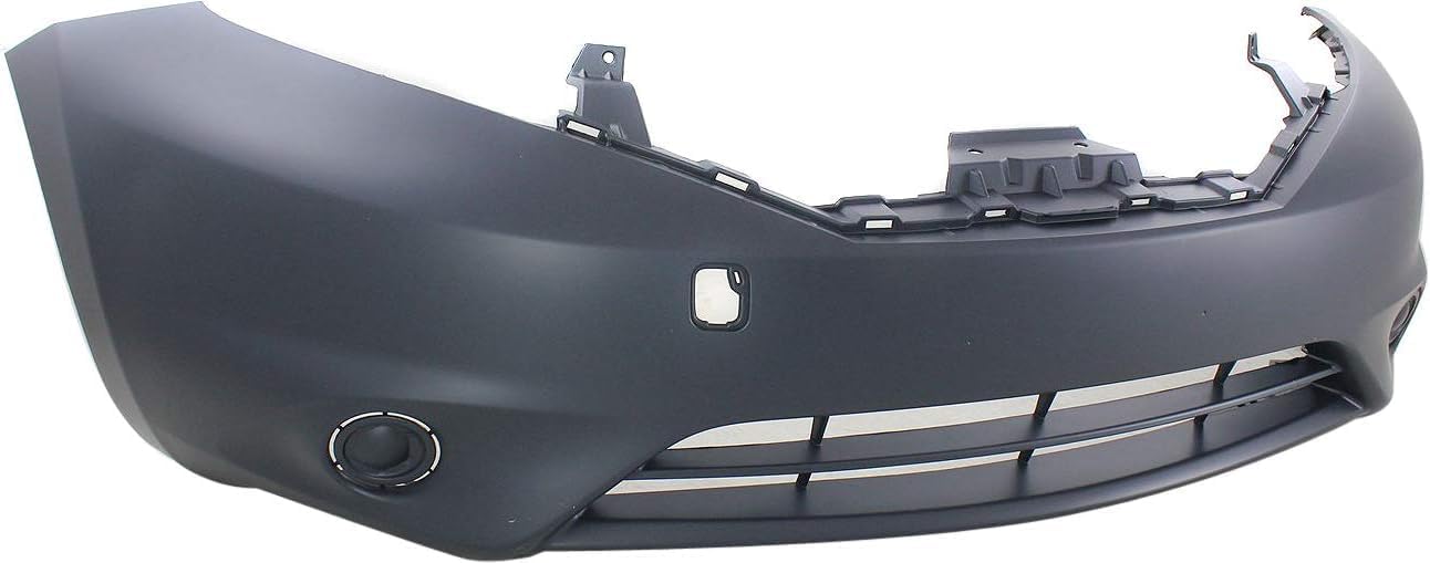 Front Bumper Cover Primed With Fog Light Holes Direct Replacement Compatible With 2014-2015 Nissan Versa Note NI1000292 FBM223VY0J