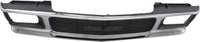 Front Grille Assembly Chrome Shell And Painted Gray Insert With Headlight Holes & Emblem Provision Direct Replacement Compatible With 1992-1994 GMC Jimmy / 1991-1993 Sonoma GM1200346