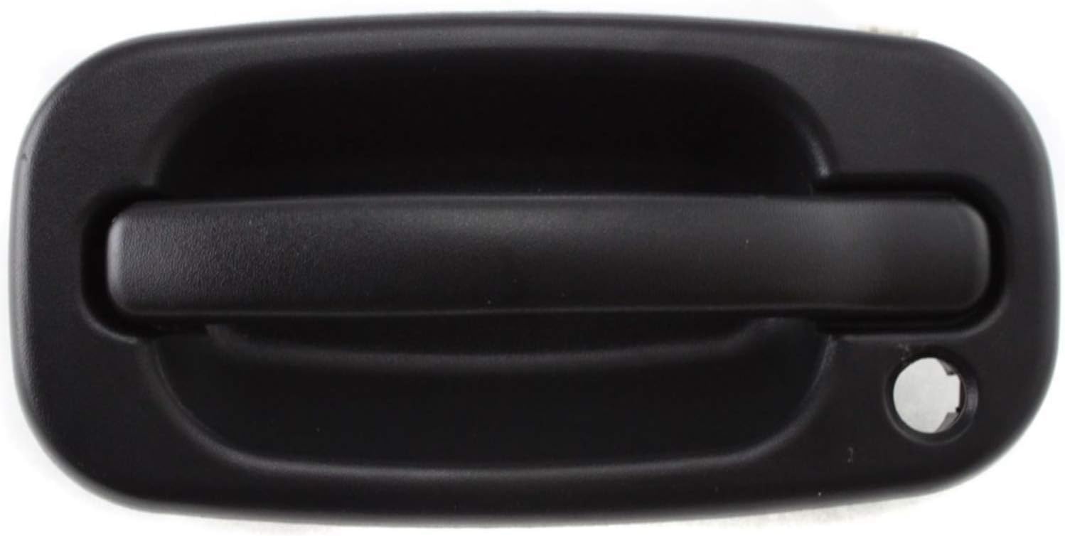 Front Exterior Door Handle Textured with Key Hole Left Driver Side Direct Replacement Compatible with 1999-2006 Chevrolet Silverado/GMC Sierra GM1310129 19356468 15034985