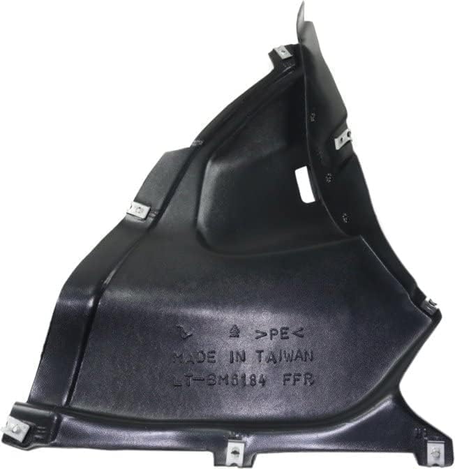Front Section Fender Liner Right Passenger Side Direct Replacement Compatible With 2014-2019 BMW 3-Series GT BM1251136 51758057326