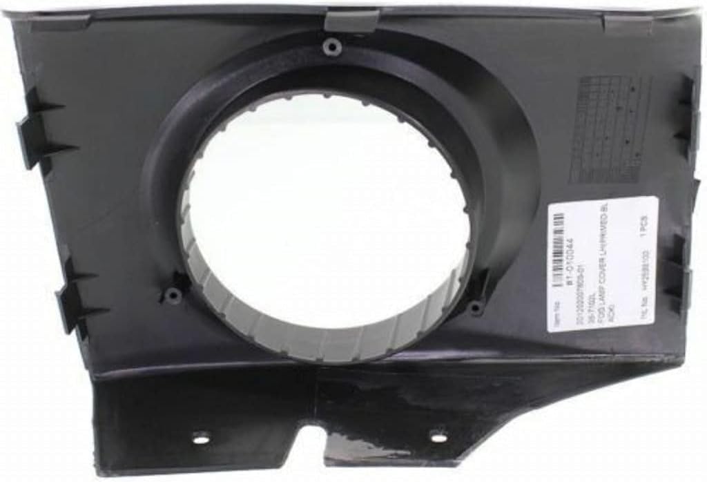 Front Fog Light Molding Primed Left Driver Side Direct Replacement Compatible With 2005-2009 Hyundai Tucson HY2598100 865572E000