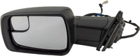 Front Mirror Power Folding Heated Textured Left Driver Side Direct Replacement Compatible With 2019-2022 Ram 1500 CH1320472 68462769AB