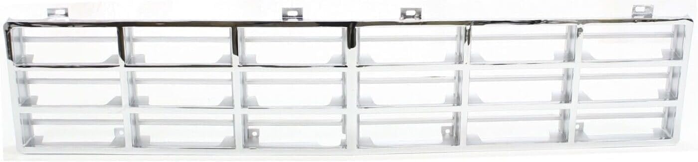 Front Grille Chrome Insert Direct Replacement Compatible With 1981-1985 Dodge Full Size Pickup CH1200104 4168723