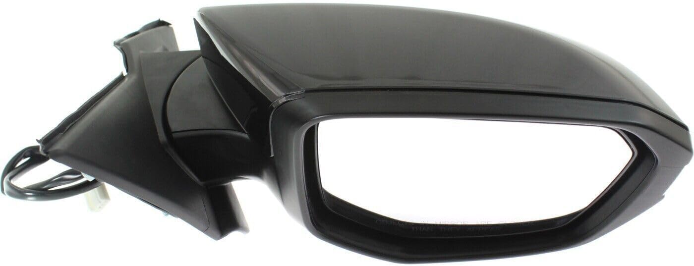 Front Power Mirror Manual Folding Non Heated Primed Right Passenger Side Direct Replacement Compatible With 2016-2021 Honda Civic HO1321283 76208TBAA02ZA-PFM 76208TBAA03Z