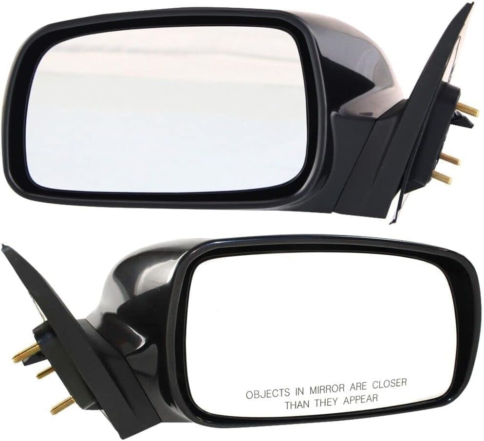 Front Power Mirror Non-Folding & Heated Primed Right Passenger & Left Driver Side Direct Replacement Compatible With Toyota Camry 2007-2011 TO1320215 TO1321215 8794006924 8791006925