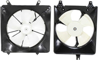 Front Radiator & A/C Condenser Single Fan Assembly Direct Replacement Compatible With 1998-2002 Honda Accord HO3115103 HO3113106 19015PAAA01-PFM 19020PAAA01 38605PAAA01