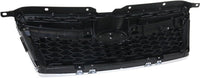 Front Grille Assembly Textured Shell And Insert With Chrome Molding Direct Replacement Compatible With 2013-2014 Subaru Legacy SU1200157 91121AJ13A