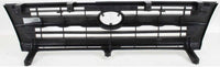 AUTOS PARTS PLUS Front Grille Silver Shell With Painted Black Insert + Headlights + Corner Lamps Assembly Left Driver & Right Passenger Side Direct Replacement Compatible With 1997-2000 Toyota Tacoma