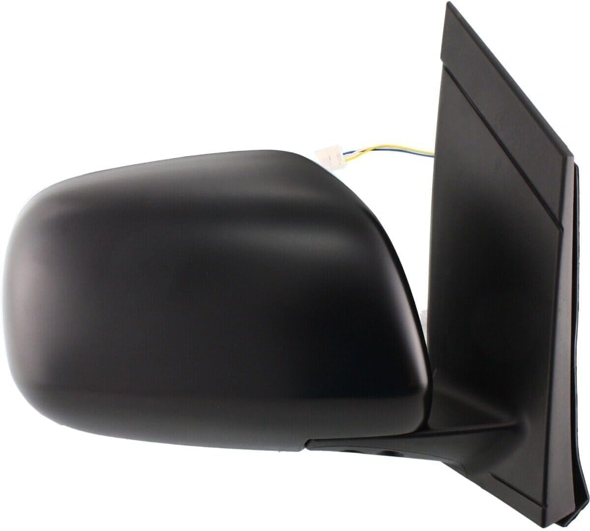 Set Of 2 Front Power Mirror Manual Folding Non-Heated Plastic Left Driver & Right Passenger Side Direct Replacement Compatible With 2004-2010 Toyota Sienna TO1320201 TO1321201