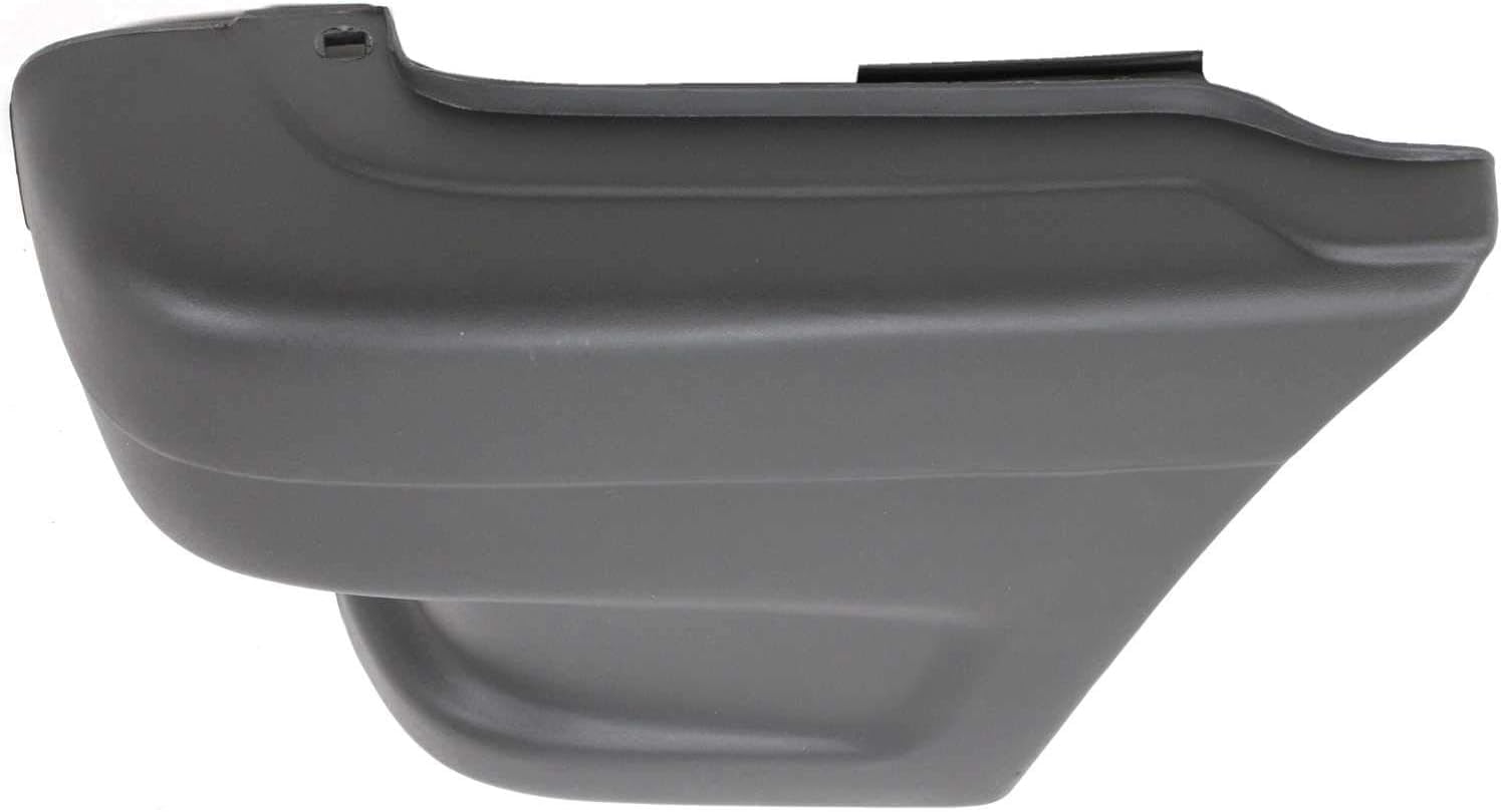 Front Bumper End Cap Primed Left Driver Side Without Molding Holes Direct Replacement Compatible With 1986-1989 Mazda Pickup MA1004104 UB3950050A