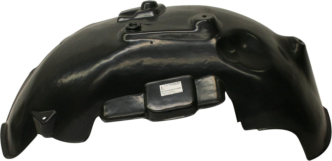Front Fender Liner Left Driver Side Direct Replacement Compatible With 2002-2009 Dodge Ram Full Size Pickup CH1248125 55275835AI