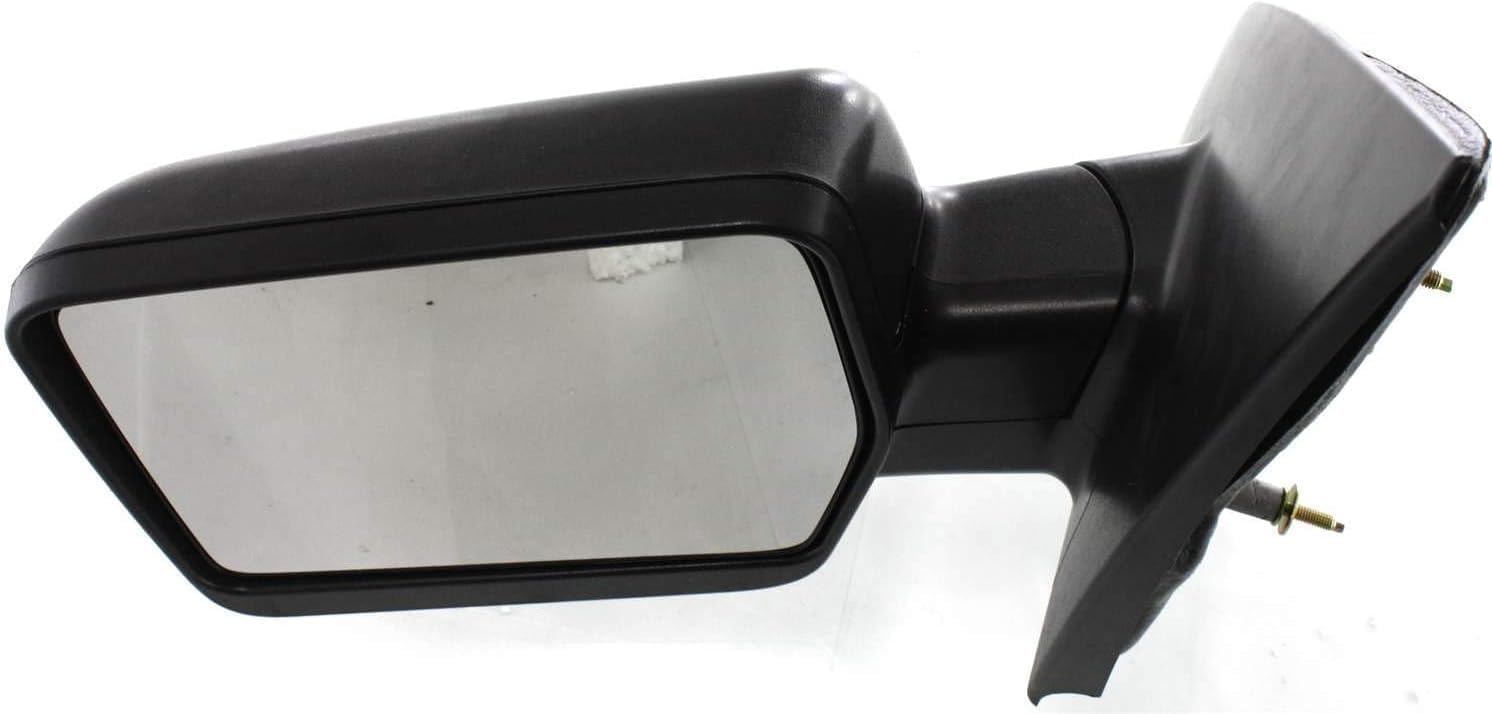 Front Power Mirror Non Towing Manual Folding Heated Textured Left Driver Side Direct Replacement Compatible With 2004-2008 Ford F-150 FO1320233 8L3Z17683EA
