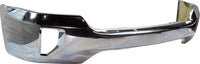 Front Bumper Face Bar Chrome Steel With Fog Light Holes Direct Replacement Compatible With 2016-2018 Chevrolet Silverado 1500/2019 LD GM1002861 84029801-PFM